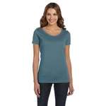 Imprinted Ladies T-Shirts - Alternative Women's Organic Scoop Neck - Dark/All