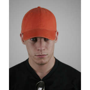 Alternative Basic Chino Twill Cap - Dark/All Orange, Tangerine