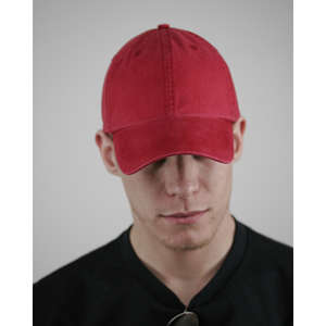Alternative Basic Chino Twill Cap - Dark/All Red