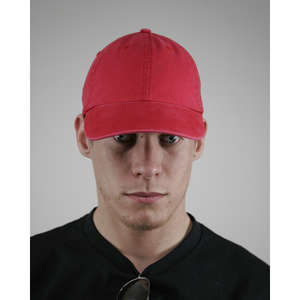 Alternative Basic Chino Twill Cap - Dark/All Red Hot