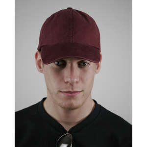 Alternative Basic Chino Twill Cap - Dark/All Maroon