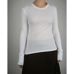Alternative Women's Long-Sleeve Thermal - Dark/All White