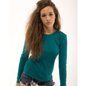 Alternative Women's Long-Sleeve Thermal - Dark/All Green, Emerald