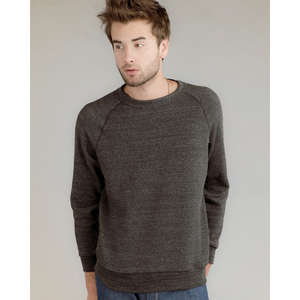 Alternative Long-Sleeve Basic Fleece Crew - Dark/Colors Black, Eco