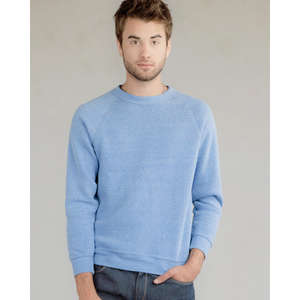Alternative Long-Sleeve Basic Fleece Crew - Dark/Colors Blue, Eco Royal
