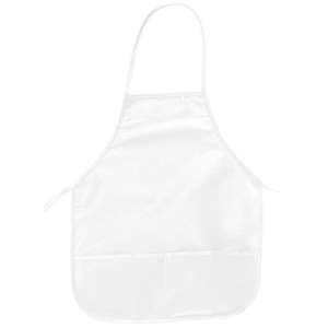 Big Accessories Two-Pocket 24" Apron - Dark/All White