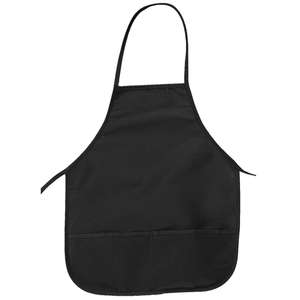 Big Accessories Two-Pocket 24" Apron - Dark/All Black