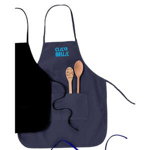 Custom Promotional Big Accessories Two-Pocket 28" Apron - Dark/All