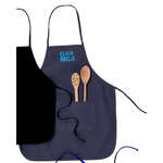 Imprinted Aprons - Big Accessories Two-Pocket 28" Apron - Dark/All
