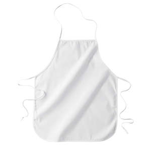 Big Accessories 24" Apron without Pockets - Dark/All White