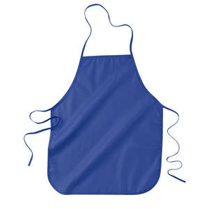 Big Accessories 24" Apron without Pockets - Dark/All Blue, Royal