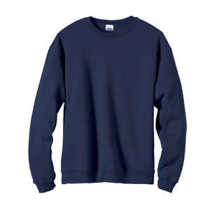 Hanes Premium Cotton Fleece Crew - Dark/Colors Blue, Navy