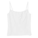 Logo Underwear, Robes & Sleepwear - Bella Women's Cotton/Spandex Camisole - White/Neutral