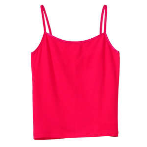 Bella Women's Cotton/Spandex Camisole - Dark/All Red
