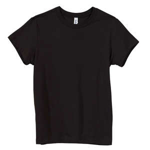 Bella Women's Crew Neck Jersey T-Shirt - Dark/Colors Black