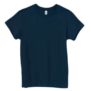 Bella Women's Crew Neck Jersey T-Shirt - Dark/Colors Blue, Navy