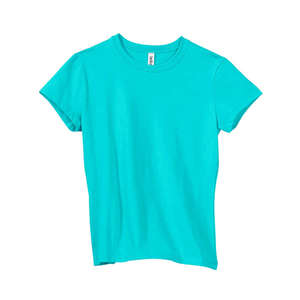 Bella Women's Crew Neck Jersey T-Shirt - Dark/Colors Turquoise
