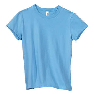 Bella Women's Crew Neck Jersey T-Shirt - Dark/Colors Blue, Ocean