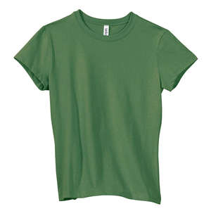 Bella Women's Crew Neck Jersey T-Shirt - Dark/Colors Green, Leaf