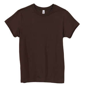 Bella Women's Crew Neck Jersey T-Shirt - Dark/Colors Chocolate