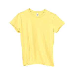 Bella Women's Crew Neck Jersey T-Shirt - Dark/Colors Yellow