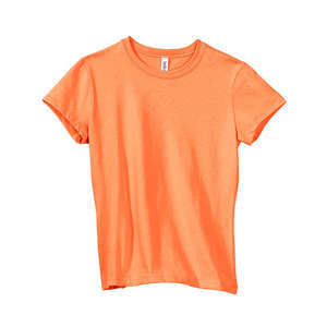 Bella Women's Crew Neck Jersey T-Shirt - Dark/Colors Orange