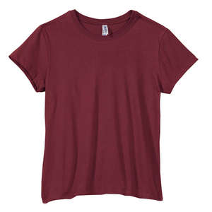 Bella Women's Crew Neck Jersey T-Shirt - Dark/Colors Cardinal