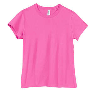 Bella Women's Crew Neck Jersey T-Shirt - Dark/Colors Pink, Very
