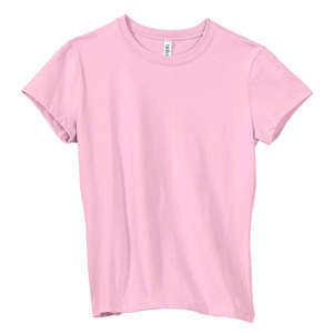Bella Women's Crew Neck Jersey T-Shirt - Dark/Colors Pink