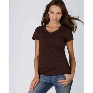 Bella Women's V-Neck Jersey T-Shirt - Dark/Colors