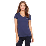 Business Promotional Products - Bella Women's V-Neck Jersey T-Shirt - Dark/Colors