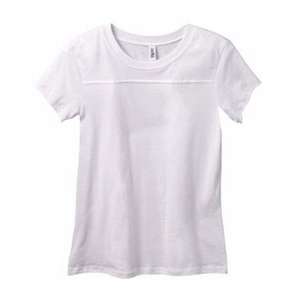 Bella Women's Danielle Jersey Yoke T-Shirt - White/Neutral White