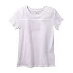 Promotional Ladies T-Shirts - Bella Women's Danielle Jersey Yoke T-Shirt - White/Neutral