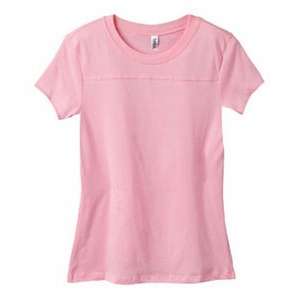 Bella Women's Danielle Jersey Yoke T-Shirt - Dark/Colors Pink