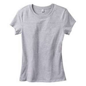 Bella Women's Danielle Jersey Yoke T-Shirt - Dark/Colors Gray, Heathered Athletic