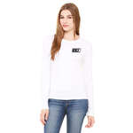 Customized Ladies T-Shirts - Bella Women's Long-Sleeve Crew Neck Jersey T-Shirt - White/Neutral
