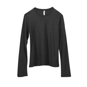 Bella Women's Long-Sleeve Crew Neck Jersey T-Shirt - Dark/Colors Chocolate