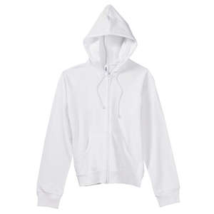 Custom Promotional Bella Women's Full-Zip Raglan Hoodie - White/Neutral