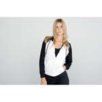 Personalized Apparel - Bella Women's Two-Tone Full-Zip Raglan Hoodie - Dark/All