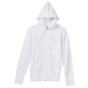 Bella Women's Stretch French Terry Lounge Jacket - Dark/All White