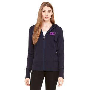 Custom Promotional Bella Women's Stretch French Terry Lounge Jacket - Dark/All