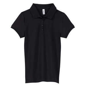 Bella Women's Mini Pique Polo - Dark/All Black