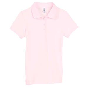 Bella Women's Mini Pique Polo - Dark/All Pink, Soft