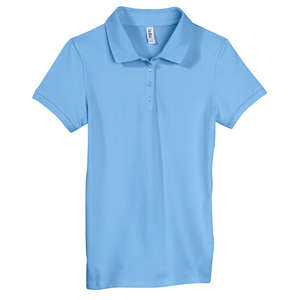 Bella Women's Mini Pique Polo - Dark/All Blue, Ocean