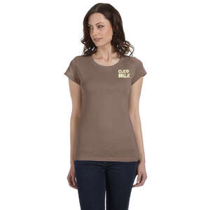 Custom Promotional Bella Women's Marcelle Sheer Jersey Longer-Length T-Shirt - Dark/Colors