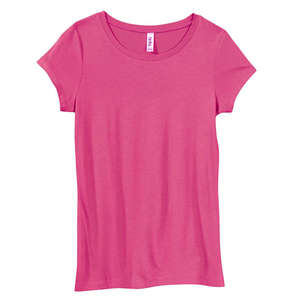 Bella Women's Marcelle Sheer Jersey Longer-Length T-Shirt - Dark/Colors Berry