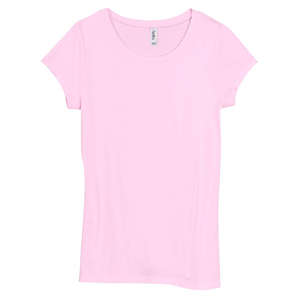 Bella Women's Marcelle Sheer Jersey Longer-Length T-Shirt - Dark/Colors Pink