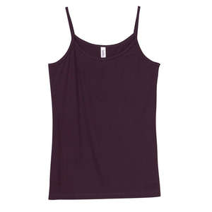 Bella Women's Louise Sheer Jersey Longer-Length Tank - Dark/Colors Plum