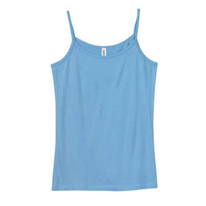Bella Women's Louise Sheer Jersey Longer-Length Tank - Dark/Colors Blue, Ocean