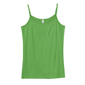 Bella Women's Louise Sheer Jersey Longer-Length Tank - Dark/Colors Green, Leaf